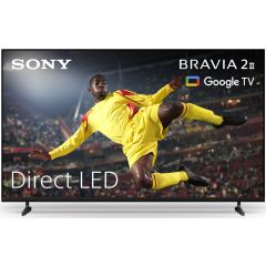 Sony K50S25M2PB.UKA 50" 4K Bravia 2 Ii Direct Led Google TV, Black, E Rated