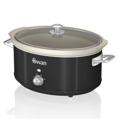 Swan SF17031BN 6.5L Slow Cooker Retro - Black