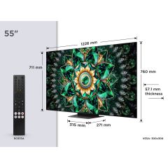 TCL 55Q7C-UK 55" 4K QD-Mini LED UHD Smart Google TV