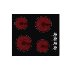 Teknix BITK260CHK Ceramic 4 Ring Hob With Knobs