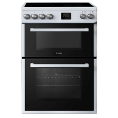 Teknix TKED64W/2 60Cm Ceramic Double Oven Cooker-White