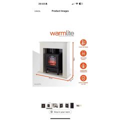 Warmlite WL45037 1.8Kw Compact Stove Fire Suite