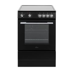 Willow W60CCBLK 60Cm Single Cavity Ceramic Cooker - Black