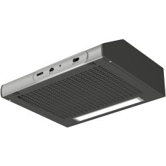 Zanussi ZHT631X 60Cm Visor Hood - Stainless Steel + Black