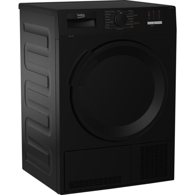 Beko DTLCE80051B 8Kg Condenser Dryer With Sensor Programmes - Black