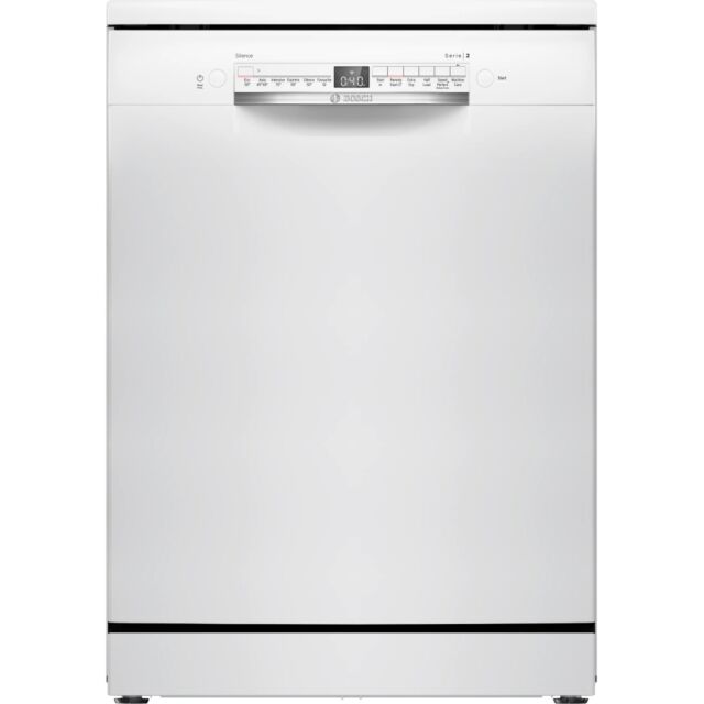 Bosch SMS2HVW06G 60Cm 14 Place Series 2 Dishwasher C Rated Vario Drawer - White