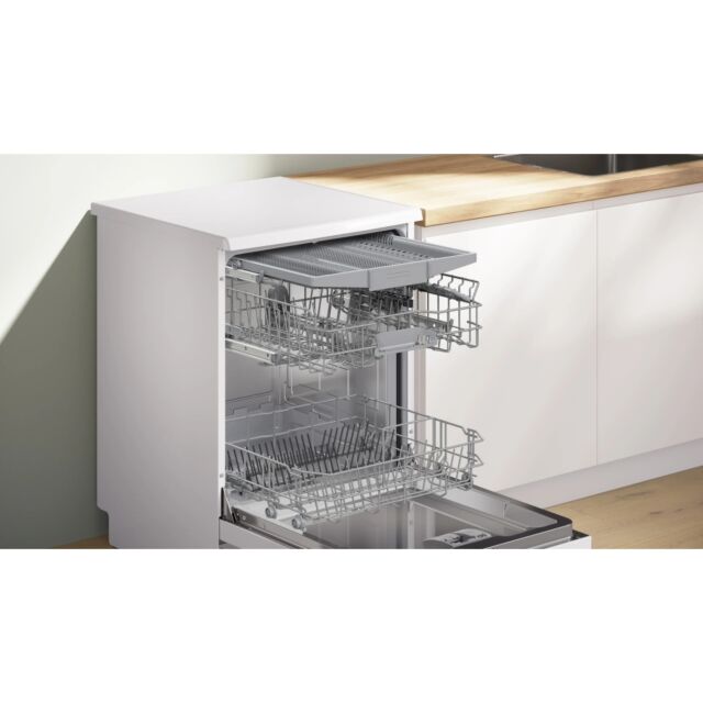 Bosch SMS2HVW06G 60Cm 14 Place Series 2 Dishwasher C Rated Vario Drawer - White