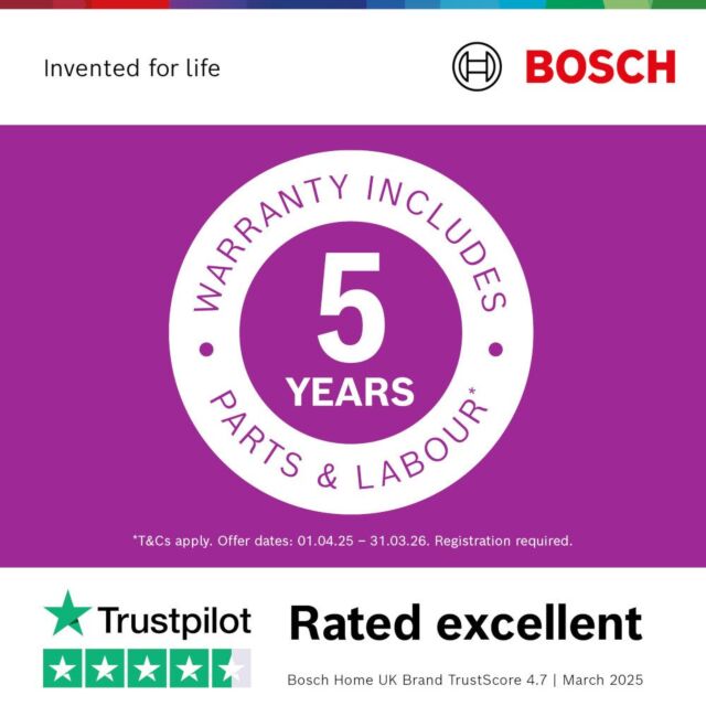 Bosch SMS2HVW06G 60Cm 14 Place Series 2 Dishwasher C Rated Vario Drawer - White
