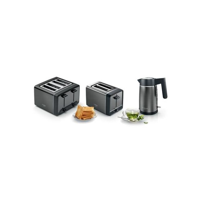 Bosch TAT5P445GB 4 Slice Toaster - Anthracite