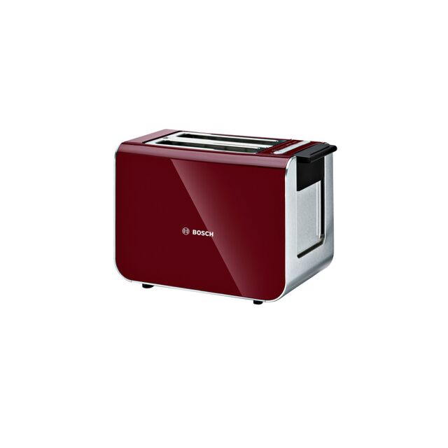 Bosch TAT86104GB Styline Sensor 2-Slice Toaster - Cranberry Red