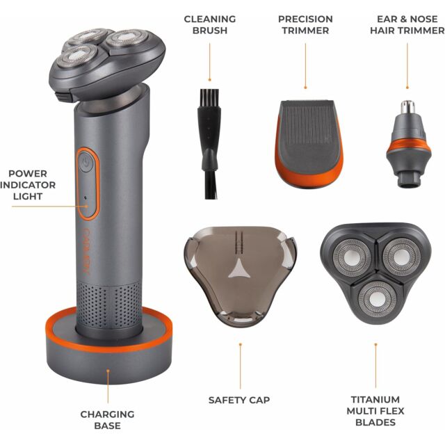 Carmen C810850RG Titan 3 In 1 Rechargeable Shaver With Trimmer