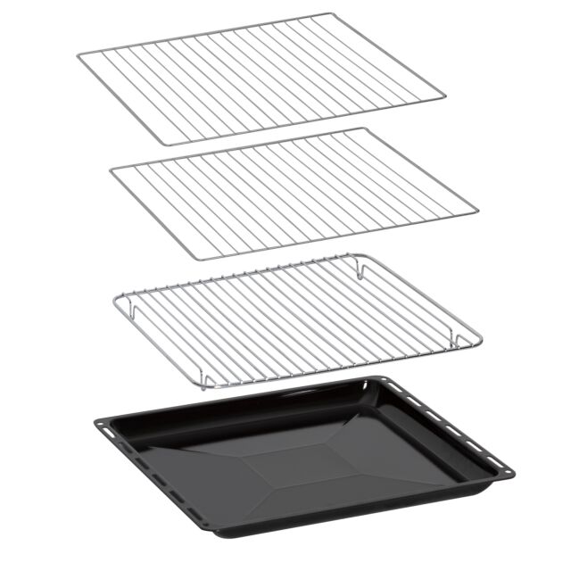 Creda C60CMRBL 59.8cm Electric Rangecooker with Double Oven and Ceramic Hob - Black