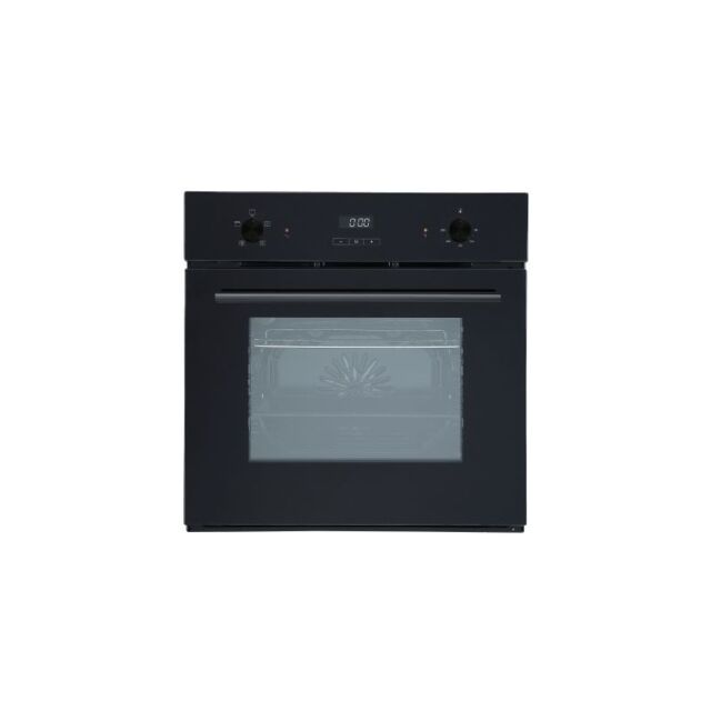 Culina CUL57PGBK.2 55L 53Cm Deep Single Oven With Clock - Black