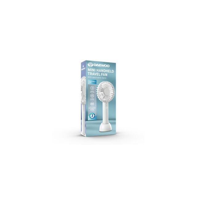 Daewoo COL1721GE Mini Handheld Fan With Stand