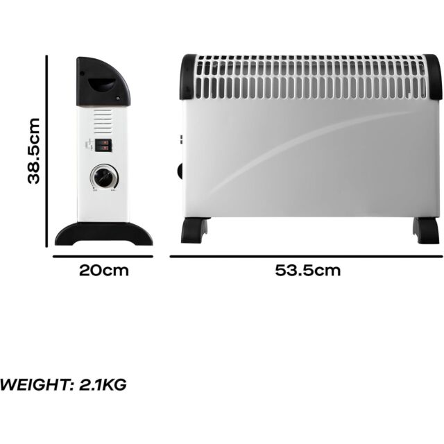 Daewoo HEA1146GE 2Kw Convector Heater With Thermostat