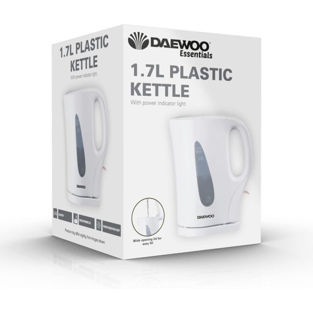 Daewoo SDA1567GED 1.7L Electric Kettle – White