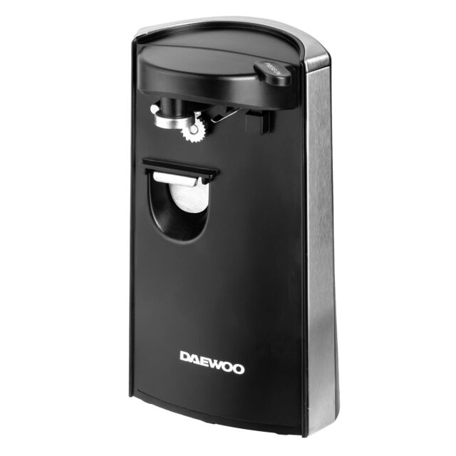 Daewoo SDA2313GE 3-In-1 Electric Can Opener, Knife Sharpener + Bottle Opener
