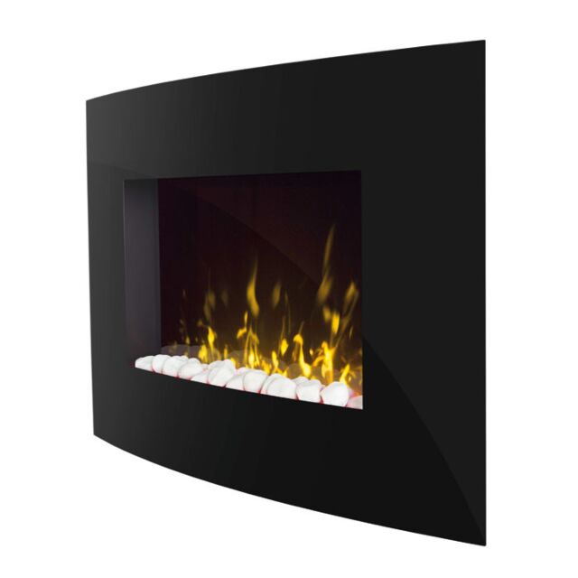 dimplex ART20 Artesia Curved Glass Wall Fire,Bluetooth Speaker+Remote Control