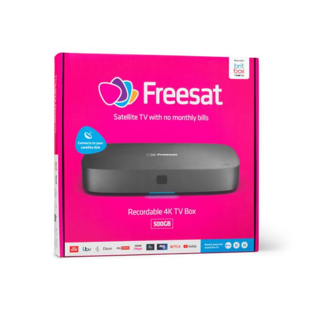 Freesat UHD-4X-500/GRADED Smart 4K Ultra HD Recorder 250Hrs Recording Time (125 Hd)