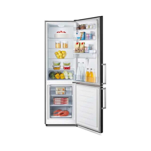 Fridgemaster MC55265DEB 55Cm 6.99/2.50Cuft Fridge Freezer With Water - Black