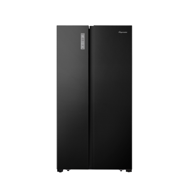 Fridgemaster MS91520EB 91Cm Total No Frost American Fridge Freezer - Black - E Rated