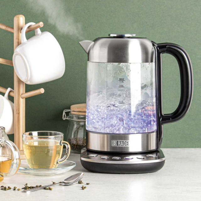 Haden 197207 1.7 Litres Jug Kettle - Clear