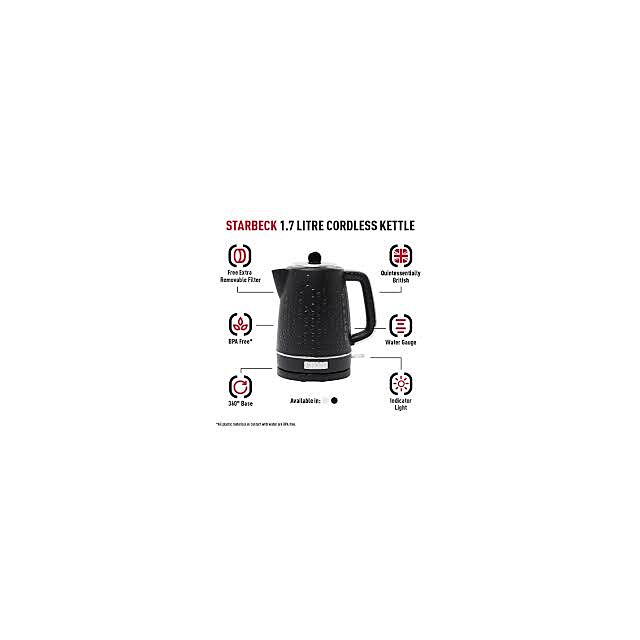 Haden 207180 Starbeck Kettle - Black