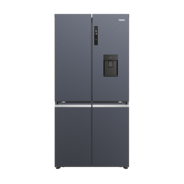Haier HCR5919EHMB 90cm 60/40 Frost Free American Fridge Freezer - Brushed Black