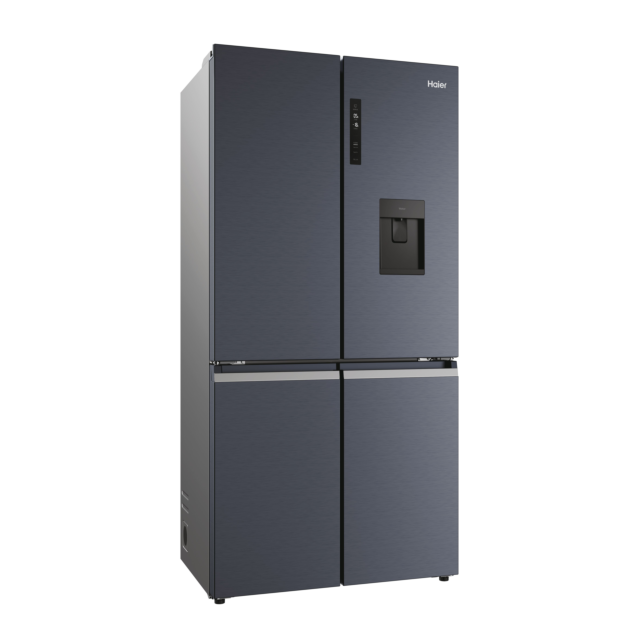 Haier HCR5919EHMB 90cm 60/40 Frost Free American Fridge Freezer - Brushed Black