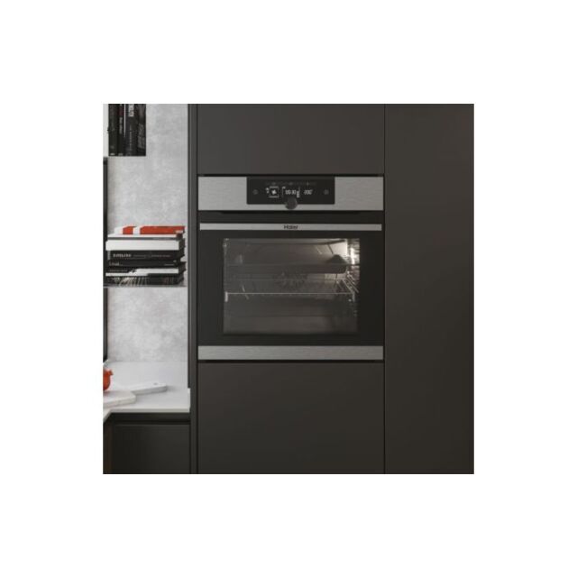 Haier HWO60SM2F9XH Built In Single Pyrolytic Oven, Wifi Connected - Stainless Steel - A+ Rated