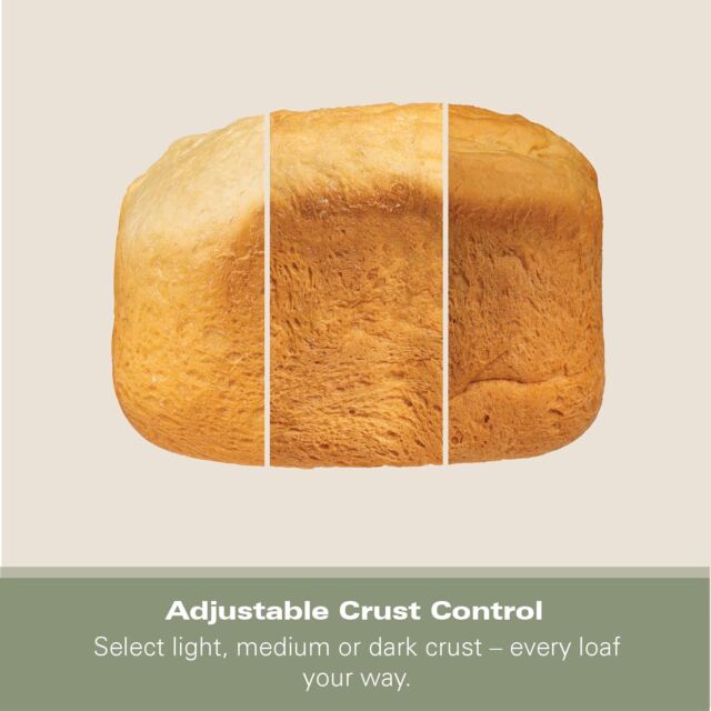 Hamilton Beach HB8103BMW Bread Maker, Quick Bake, 19 Programmes, 3 Loaf Sizes, Gluten-Free, Whole Wh