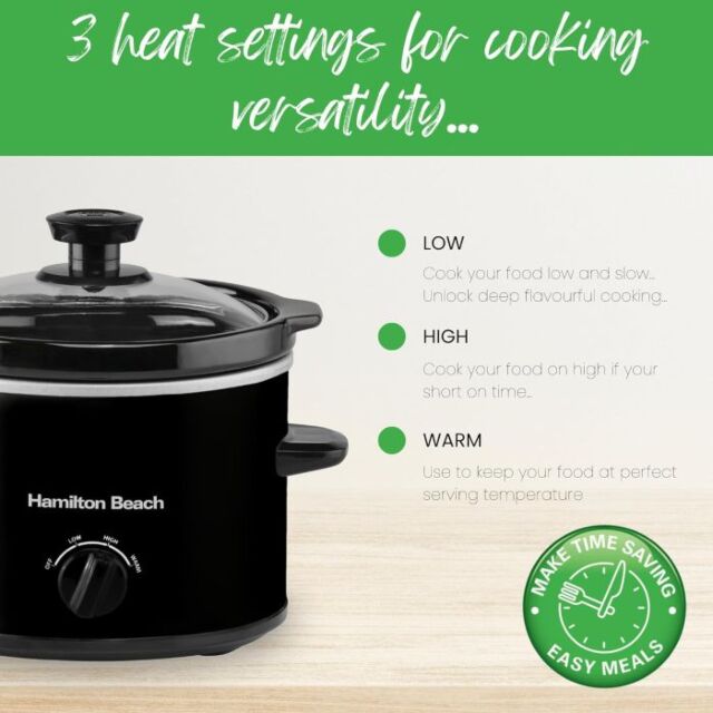 Hamilton Beach HBSC020S 'The Mighty Mini' 1.8L Silver Slow Cooker  [Copy]