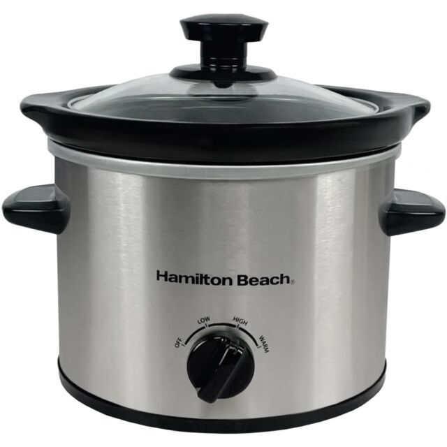 Hamilton Beach HBSC020S 'The Mighty Mini' 1.8L Silver Slow Cooker 