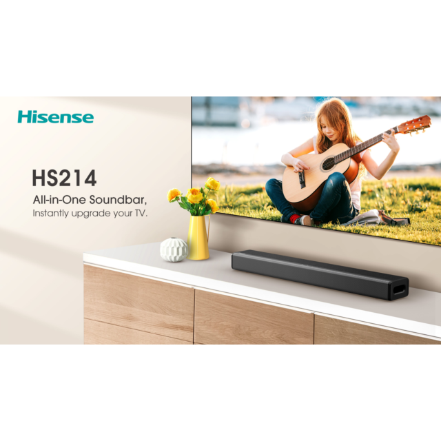 Hisense HS214 Soundbar - Black
