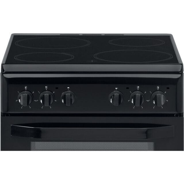 Hotpoint HD5V92KCB 50Cm Black Twin Cavity Cooker With Ceramic Hob