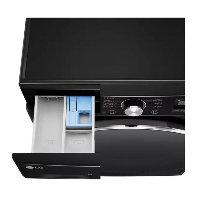 LG F4Y711NCTN1 11 Kg 1400 Spin Washing Machine - Onyx Black