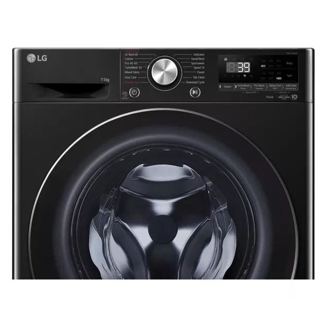 LG F4Y711NCTN1 11 Kg 1400 Spin Washing Machine - Onyx Black