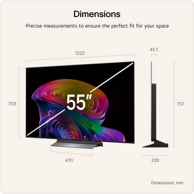 LG OLED55C66LB.AEK 55inch 4K Oled Evo Ai Smart TV