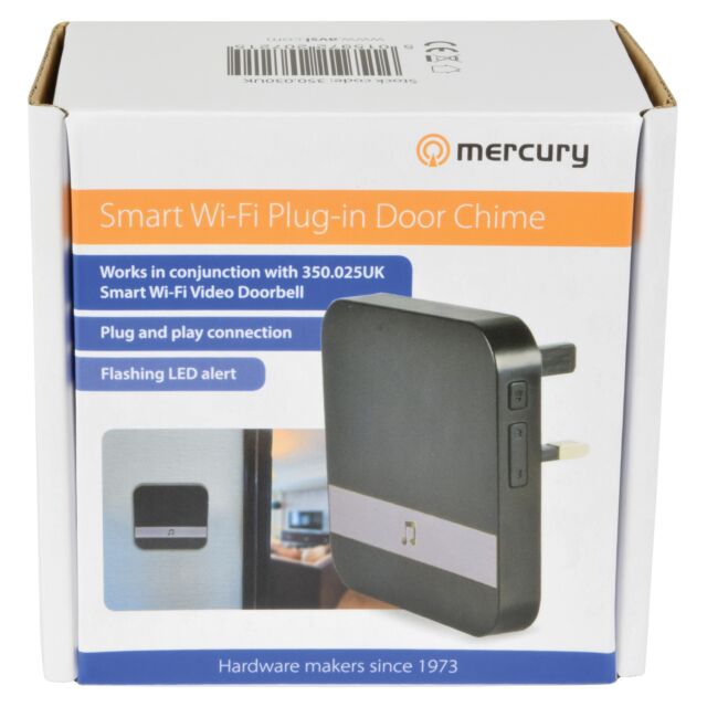 Mercury 350.030UK Smart Wi-Fi Plug-In Door Chime