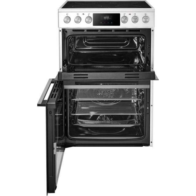 Midea MFO24EME4R118-WH 60Cm Double Oven Cooker With Ceramic Hob - White