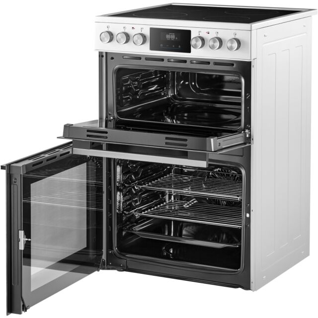 Midea MFO24EME4R118-WH 60Cm Double Oven Cooker With Ceramic Hob - White