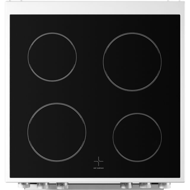 Midea MFO24EME4R118-WH 60Cm Double Oven Cooker With Ceramic Hob - White