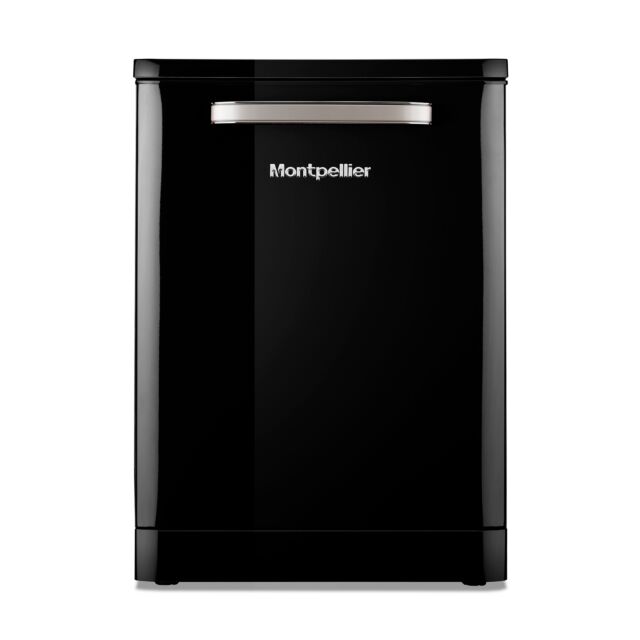 Montpellier MAB1353DK 60Cm Retro 13 Place Dishwasher D Rated - Black