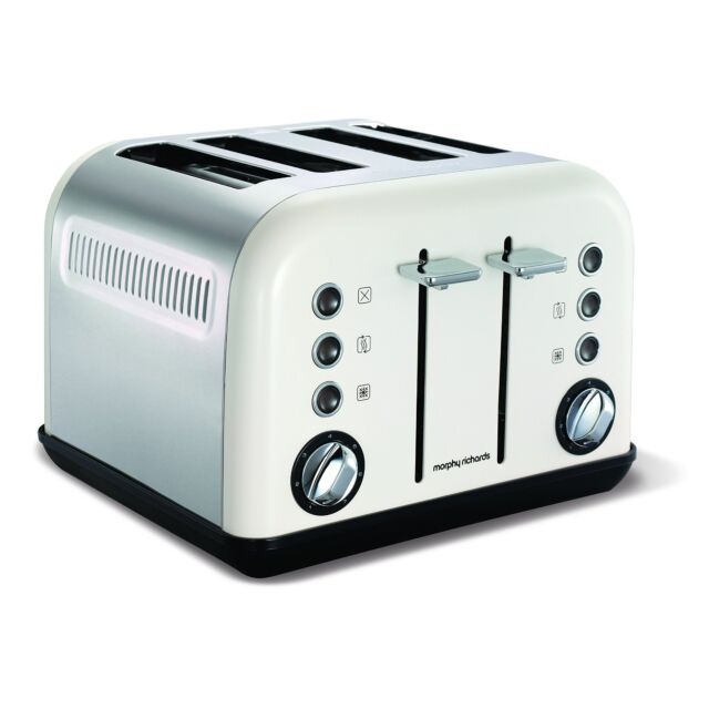 Morphy Richards 242005 White Accents 4 Slice Toaster