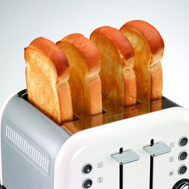 Morphy Richards 242005 White Accents 4 Slice Toaster