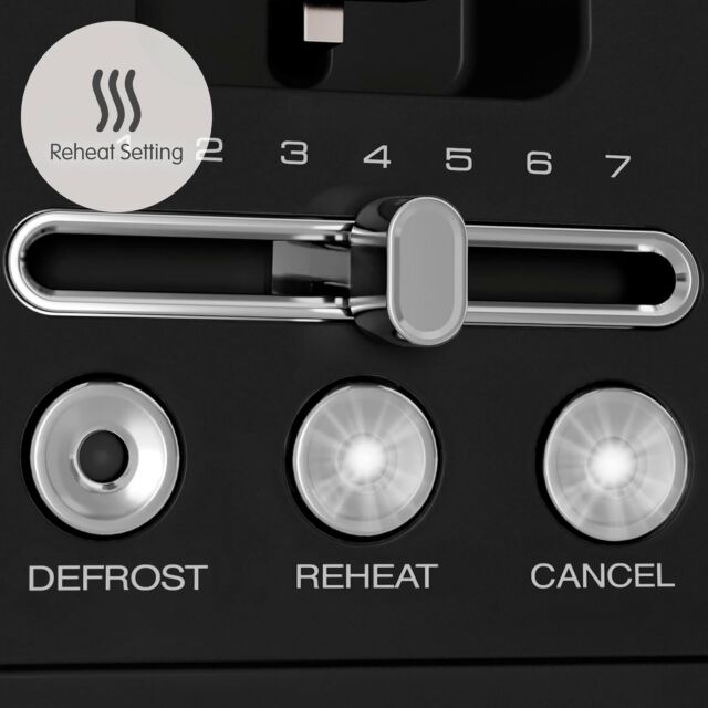 Morphy Richards 245744 Signature Long Slot 4 Slice Toaster - Black