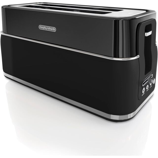 Morphy Richards 245744 Signature Long Slot 4 Slice Toaster - Black