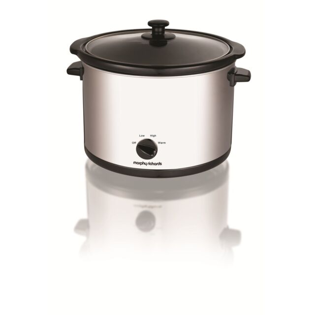 Morphy Richards 461006 S/Steel Round 5.5 Litre Slow Cooker