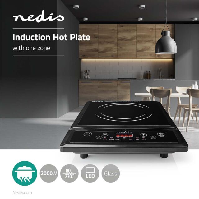 Nedis KAIP113CBK1 2Kw Single Induction Hob