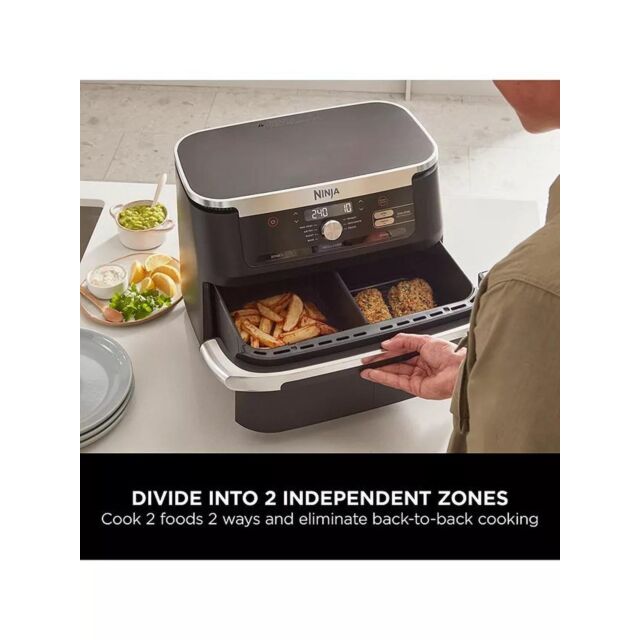 Ninja AF500UK Xl 10.4L Drawer Foodi Flexdrawer Air Fryer - Black